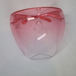 Pink face shield
